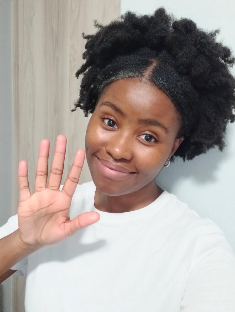 Portrait selfie of Palesa